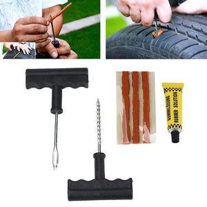 Planet Gates Professional Car Tire Repair Tools Auto Tubeless Tire Puncture Repair Plug Kit Needle Patch Fix Tools Useful Set Car Accessories