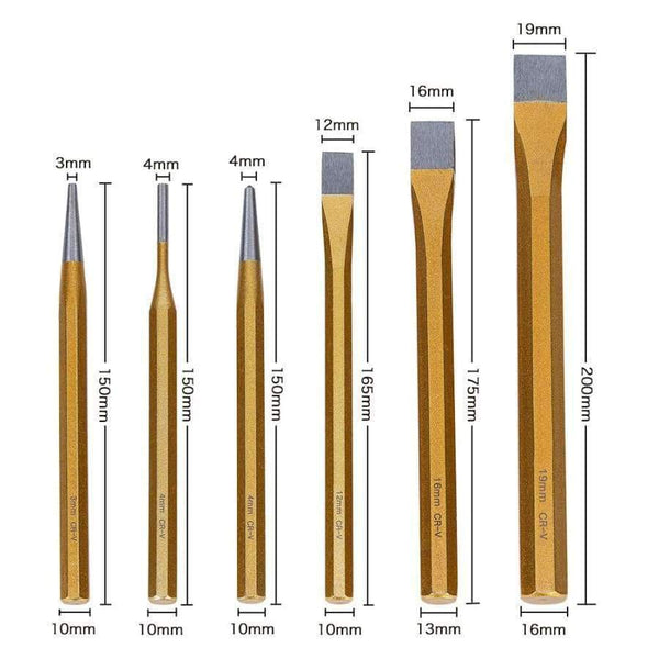 Planet Gates Professional Carving Chisels Knife Punch CR-V Alloy Steel Hand Tools Chisel DIY for Brickwork Concrete Metal Stone