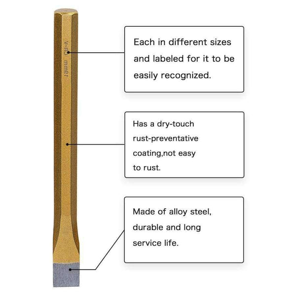 Professional Carving Chisels Knife Punch Cr-V Alloy Steel Hand Tools Chisel Diy For Brickwork Concrete Metal Stone