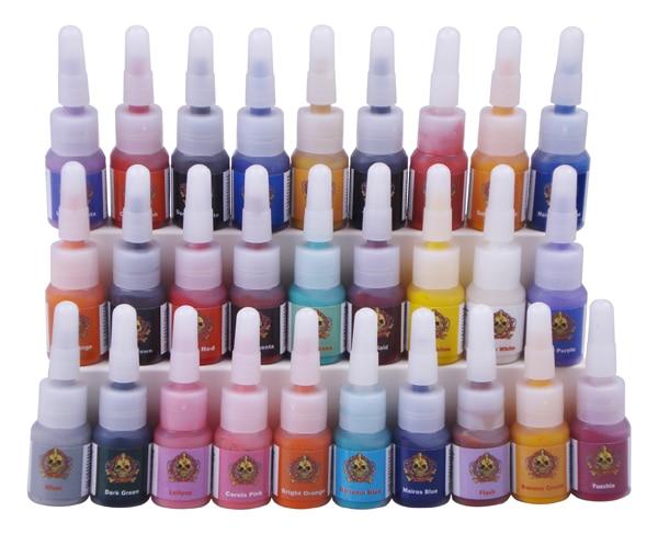 Planet Gates Professional Complete Tattoo Kit Machine Power Supply 2 guns 28 Color Inks Disposable Needles Tips Set for Beginner