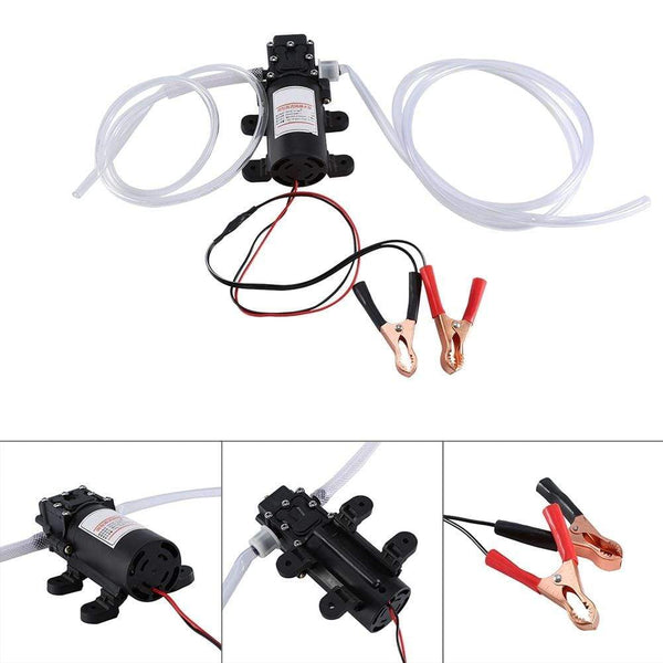 Planet Gates Professional Electric 12V Mini Oil Pump Diesel Fuel Engine Extractor Transfer Self-Priming To Exchange Car