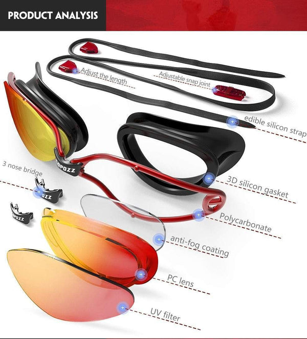 Planet Gates Professional Goggles Anti-Fog UV Protection Adjustable Swimming Goggles Men Women Waterproof silicone glasses Eyewear