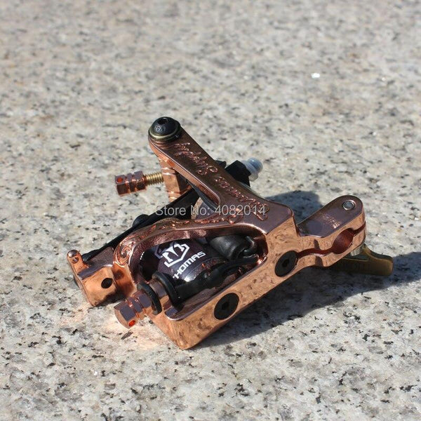 Planet Gates Professional Handmade Flyer Series Tattoo Machine Coils Alloy Custom Tattoo Gun For Shader Tattoo Supplies Free Shipping