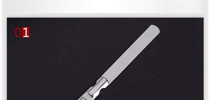 Planet Gates Professional Imports of stainless steel metal nail file Buffer Double Side manicure tools small rubbing polishing strip