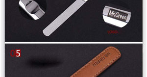 Planet Gates Professional Imports of stainless steel metal nail file Buffer Double Side manicure tools small rubbing polishing strip