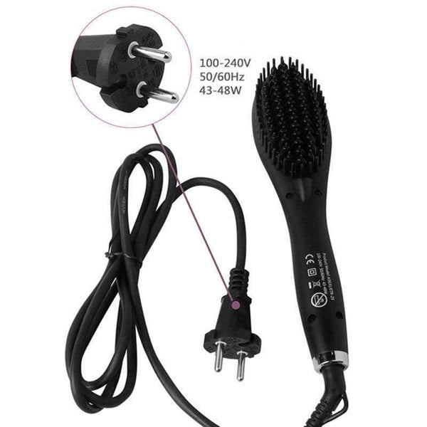 Planet Gates Professional  LED Hair Straightening Comb Brush Electrical Heated Styling Anion Care Anti Scald YF2018