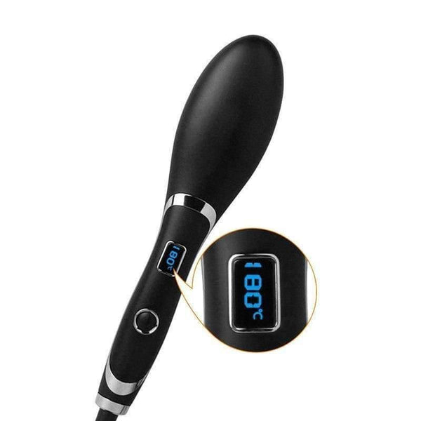 Planet Gates Professional  LED Hair Straightening Comb Brush Electrical Heated Styling Anion Care Anti Scald YF2018