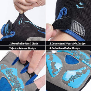 Planet Gates Professional Men Gym Fitness Gloves Women Half Finger Weightlifting Cycling Gloves Non-slip Summer Bicycle Bike Sport