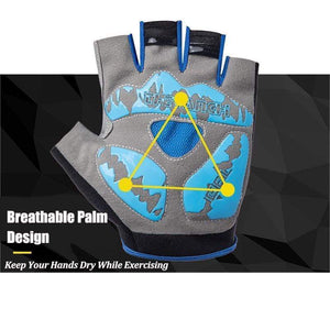 Planet Gates Professional Men Gym Fitness Gloves Women Half Finger Weightlifting Cycling Gloves Non-slip Summer Bicycle Bike Sport