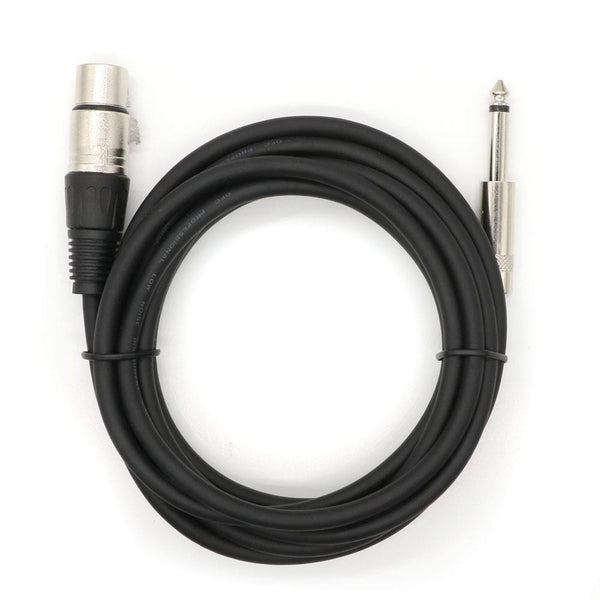 Planet Gates Professional Mic Cable 6.35mm (1/4") Male Mono Jack to 3 Pin XLR Microphone Female Patch Cord for Speaker Bass Amplifier