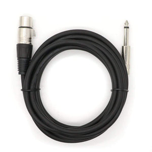Planet Gates Professional Mic Cable 6.35mm (1/4") Male Mono Jack to 3 Pin XLR Microphone Female Patch Cord for Speaker Bass Amplifier