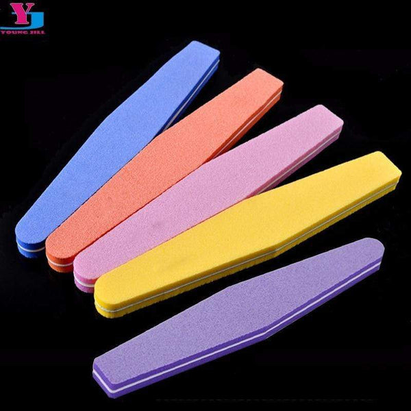 Planet Gates Professional Nail Files 10pcs Buffing Slim Crescent 100/180 Nail Beauty Tools Diamond Spong Block Polissoir Ongles Nail Tool