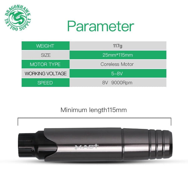 Planet Gates Professional Permanent Makeup Machine Set Tattoo Rotary Pen Kits LCD Power Supply for Tattoo Artist