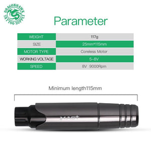 Planet Gates Professional Permanent Makeup Machine Set Tattoo Rotary Pen Kits LCD Power Supply for Tattoo Artist