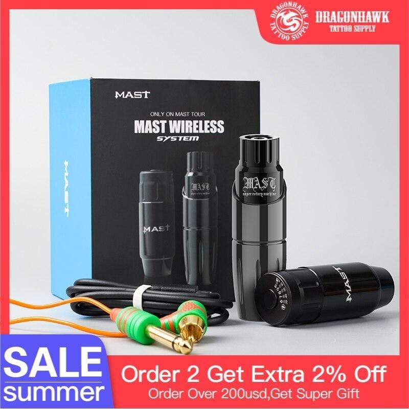 Planet Gates Professional Permanent Makeup Machine Tattoo Rotary Pen Machine With Mast Wireless Tattoo Battery Power Set for Tattoo Artist
