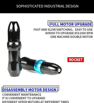 Planet Gates Professional Permanent Rotary Tattoo Machine Tattoo Eyebrow Pen for Cartridge  Rocket Motor Tattoo Pen Tattoo Gun Supplies