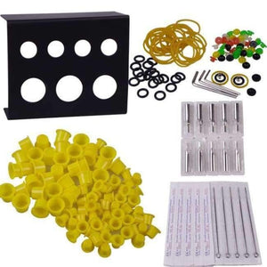 Planet Gates Professional piercing set 2 guns complete tattoo set make up permanent tattoo machine kit