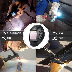 Planet Gates Professional Protective Welding Helmet Automatically Darkening Soldering Mask True Color Welder Cap 4 Arc Sensor for TIG MIG MMA