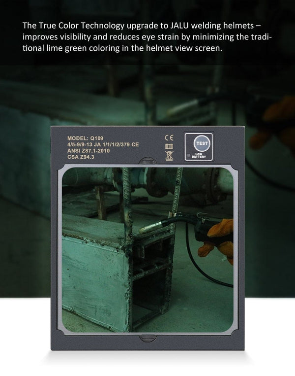 Planet Gates Professional Protective Welding Helmet Automatically Darkening Soldering Mask True Color Welder Cap 4 Arc Sensor for TIG MIG MMA