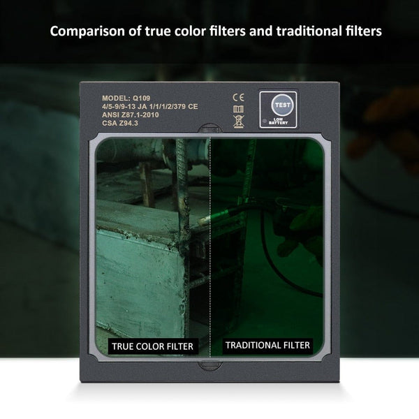 Planet Gates Professional Protective Welding Helmet Automatically Darkening Soldering Mask True Color Welder Cap 4 Arc Sensor for TIG MIG MMA