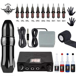Planet Gates Professional Rotary Tattoo Machine Swiss Motor Pen Permanent Makeup Tattoo Machine Sets Tattoo Power Strong Quiet Motor Supply