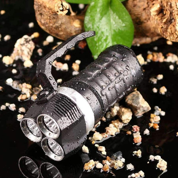 Planet Gates Professional Scuba Diving Flashlight Cree XPL 3000LM LED Light Underwater Searchlight 18650 Powerful LED Flashlight