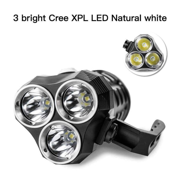 Planet Gates Professional Scuba Diving Flashlight Cree XPL 3000LM LED Light Underwater Searchlight 18650 Powerful LED Flashlight