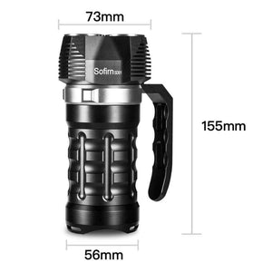 Planet Gates Professional Scuba Diving Flashlight Cree XPL 3000LM LED Light Underwater Searchlight 18650 Powerful LED Flashlight