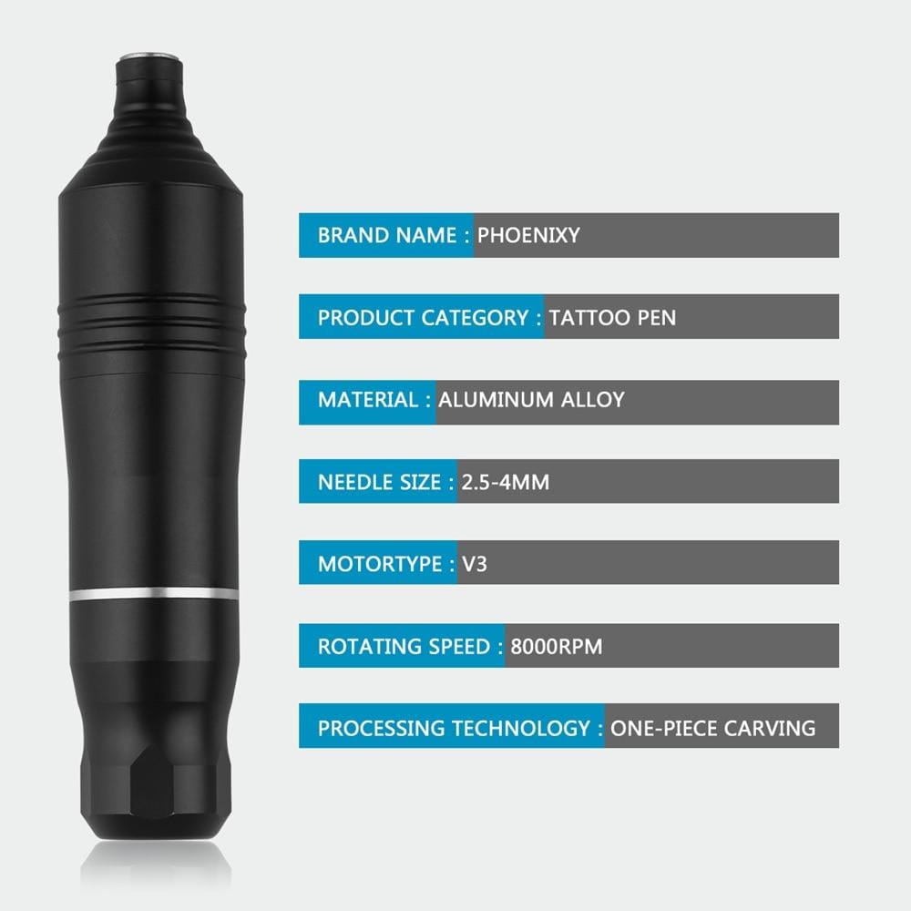 Planet Gates Professional Tattoo Kit Set Permanent Makeup Kit Rotary Machines Tattoo Power Supply Tattoo Needles Ink Complete Tools Supplies