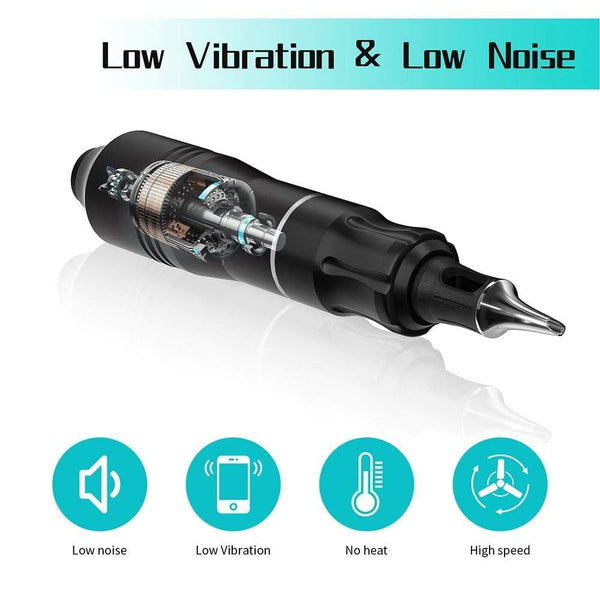 Planet Gates Professional Tattoo Kit Set Permanent Makeup Kit Rotary Machines Tattoo Power Supply Tattoo Needles Ink Complete Tools Supplies