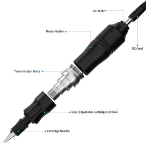 Planet Gates Professional Tattoo Kit Set Permanent Makeup Kit Rotary Machines Tattoo Power Supply Tattoo Needles Ink Complete Tools Supplies