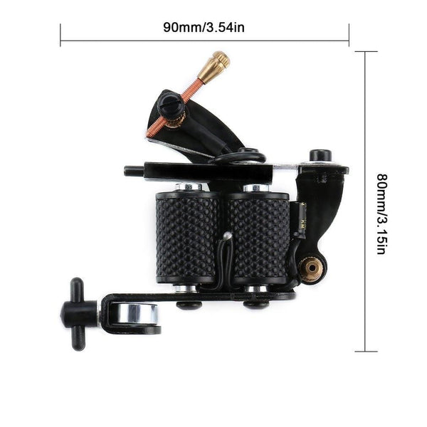 Planet Gates Professional Tattoo kits Set Pro Gun machine Power Pedal 10 Color ink sets power supply disposable needle Grip Tip US Plug New