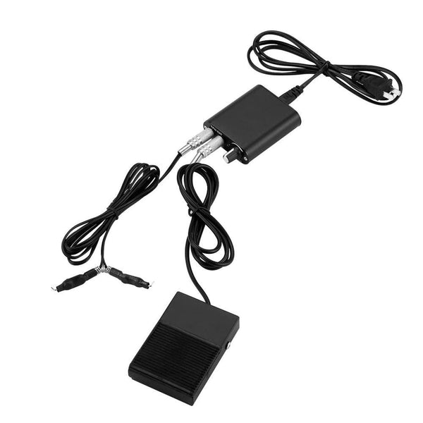 Planet Gates Professional Tattoo kits Set Pro Gun machine Power Pedal 10 Color ink sets power supply disposable needle Grip Tip US Plug New