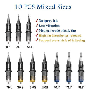 Planet Gates Professional Tattoo Machine Kit Tattoo Power Supply Rotary Pen With Cartridges Needle Tattoo Pen For Tattoo Beginners Artist