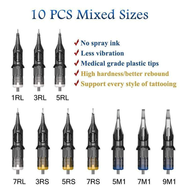 Planet Gates Professional Tattoo Machine Kit Tattoo Power Supply Rotary Pen With Cartridges Needle Tattoo Pen For Tattoo Beginners Artist