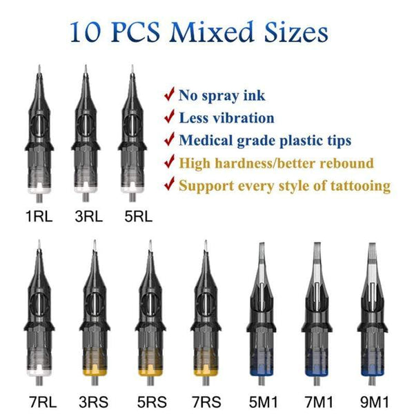 Planet Gates Professional Tattoo Machine Kit Tattoo Power Supply Rotary Pen With Cartridges Needle Tattoo Pen For Tattoo Beginners Artist