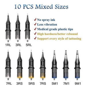 Planet Gates Professional Tattoo Machine Kit Tattoo Power Supply Rotary Tattoo Pen Machine With Cartridges Needle For Tattoo Beginners Artist