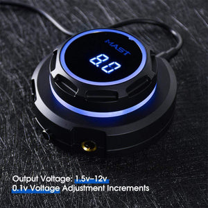 Planet Gates Professional Tattoo Machine MAST P10 Kit Tattoo Rotary Pen Set Tattoo Permanent Makeup LCD Power Supply for Tattoo Artist