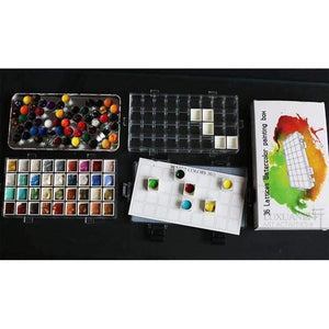 Planet Gates Professional Watercolor Moisturizing Palette Paint Watercolor Painting Oil Drawing for Artists Supplies Outdoor