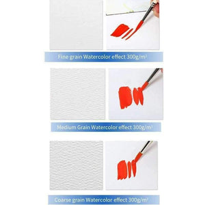 Planet Gates Professional Watercolor Paper 20Sheets Hand Painted Water Book for Artist Student Art Supplies