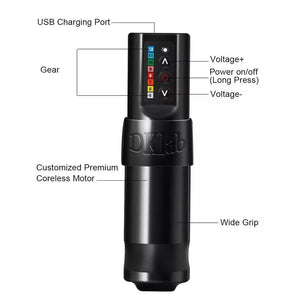Planet Gates Professional Wireless Tattoo Pen Customized Coreless Motor Tattoo Machine For Tattoo Artists Permanent Makeup Machi