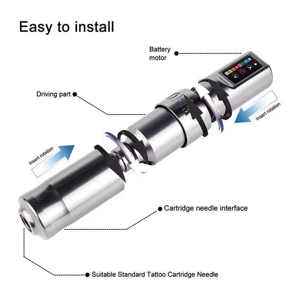 Planet Gates Professional Wireless Tattoo Pen Customized Coreless Motor Tattoo Machine For Tattoo Artists Permanent Makeup Machi