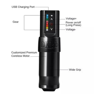 Planet Gates Professional Wireless Tattoo Pen Customized Coreless Motor Tattoo Machine For Tattoo Artists Permanent Makeup Machi