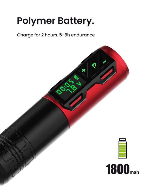 Planet Gates Professional Wireless Tattoo Pen Machine Battery with Portable Power Brushless Motor Digital LED Display For Body Art