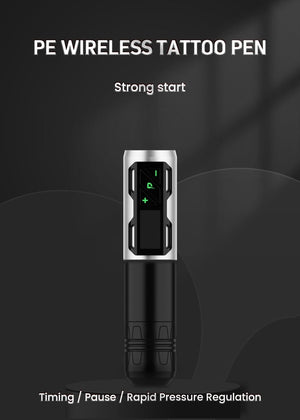 Planet Gates Professional Wireless Tattoo Pen Machine Battery with Portable Power Brushless Motor Digital LED Display For Body Art