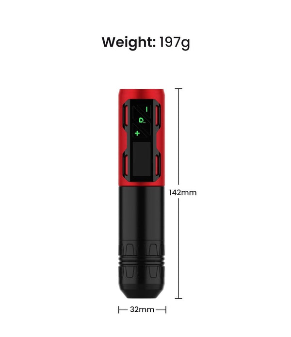 Planet Gates Professional Wireless Tattoo Pen Machine Battery with Portable Power Brushless Motor Digital LED Display For Body Art