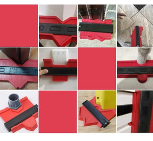 Planet Gates Profile Contour Gauge line Copier Ruler Cutting template Construction Woodworking Measuring instrument ceramic Tiling tiles tool