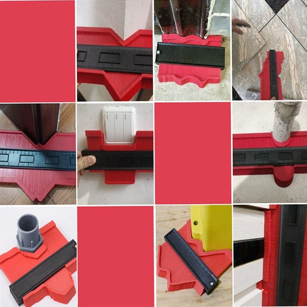 Planet Gates Profile Contour Gauge line Copier Ruler Cutting template Construction Woodworking Measuring instrument ceramic Tiling tiles tool