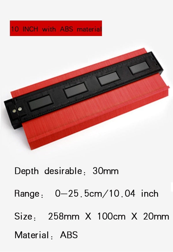 Planet Gates Profile Contour Gauge line Copier Ruler Cutting template Construction Woodworking Measuring instrument ceramic Tiling tiles tool