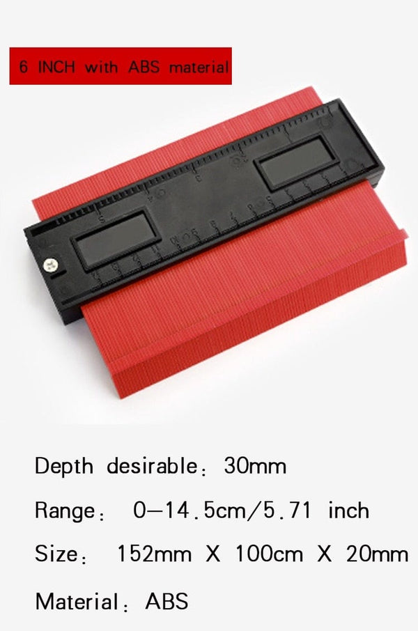 Planet Gates Profile Contour Gauge line Copier Ruler Cutting template Construction Woodworking Measuring instrument ceramic Tiling tiles tool